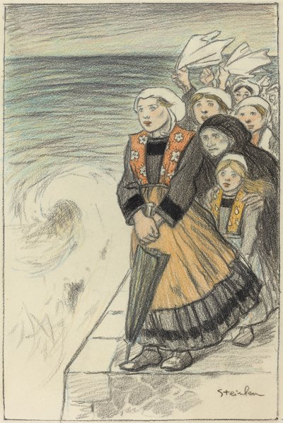 Tengerészek feleségei alkotó: Théophile Alexandre Steinlen