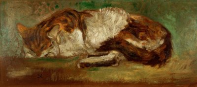 Th. A. Steinlen, alvó macska alkotó: Théophile Alexandre Steinlen