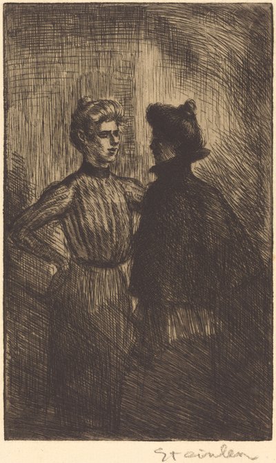 Találkozás, 1902. alkotó: Théophile Alexandre Steinlen