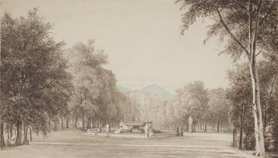 A nápolyi Villa Reale (ma Villa Nazionale) között alkotó: Thorald Brendstrup