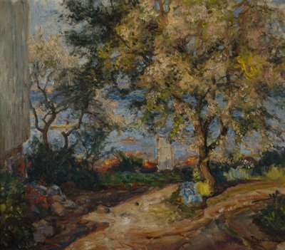 A tenger mellett, Holmsbu (olaj, vászon) alkotó: Thorolf Holmboe
