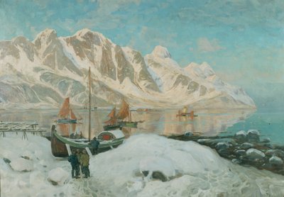 Észak-Norvégia (olaj, vászon) alkotó: Thorolf Holmboe