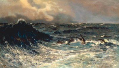 Mozgó tenger delfinekkel alkotó: Thorvald Niss