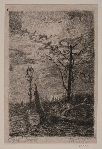 Erdőirtás. Este alkotó: Thorvald Niss