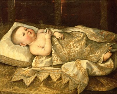 Leopold de Medici herceg portréja csecsemőként alkotó: Tiberio di Tito