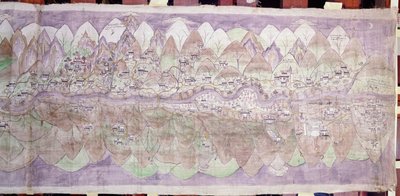 A cári rongkor holdvége (festett ruha) alkotó: Tibetan School