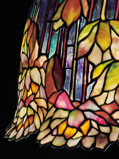 Egy "tóliliom" asztali lámpa, 1903 körül alkotó: Tiffany Studios