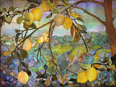 Favrile mozaiktábla, 1910 körül alkotó: Tiffany Studios