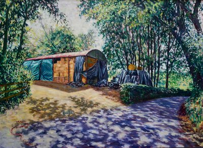 Haylage and Baleage 2019 (olaj, vászon) alkotó: Tilly Willis