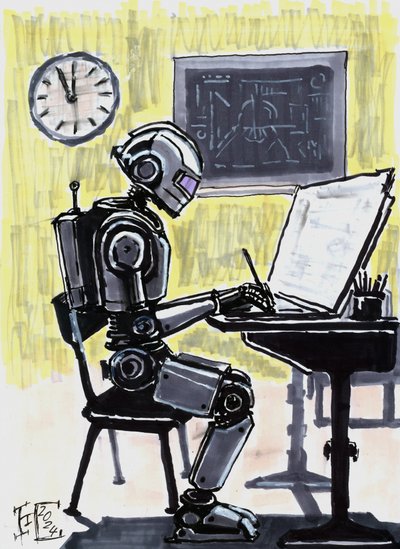 Robotok és a tanulók tanulása alkotó: Tim Hoinkis