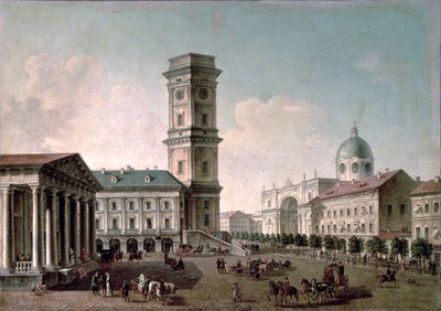 Kilátás a Nyevszkij sugárútra, Szentpétervár, 1810-20 olaj, vászon alkotó: Timofei Alexeyevich Vasiliev