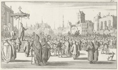 II. Urbán pápa az 1683-as első keresztes hadjáratot hirdeti alkotó: Timotheus Ten Hoorn
