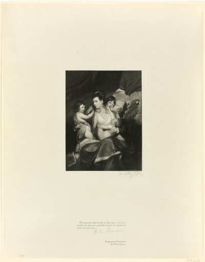 Lady Cockburn és családja az Old English Masterstől alkotó: Timothy Cole
