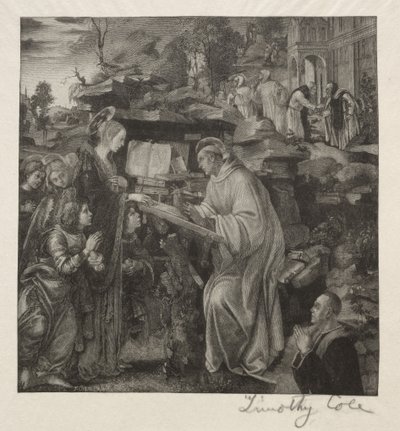 Régi olasz mesterek: Madonna Szent Bernátnak, 1888-1892. alkotó: Timothy Cole