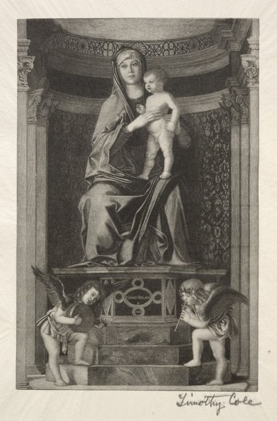 Régi olasz mesterek: Madonna és gyermeke, 1888-1892. alkotó: Timothy Cole