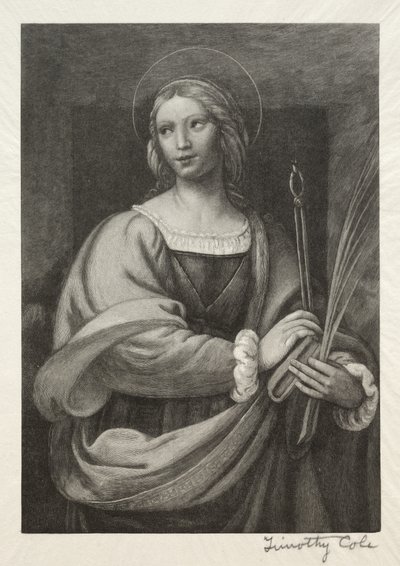 Régi olasz mesterek: Szent Apollónia, 1888-1892. alkotó: Timothy Cole