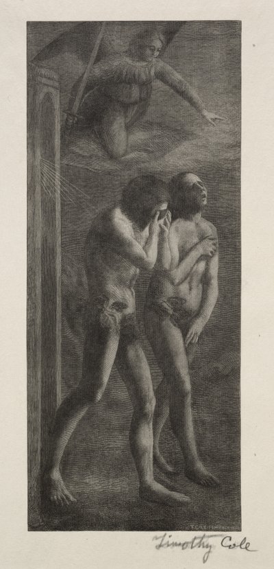 Régi olasz mesterek: Kiűzetés a Paradicsomból, 1888. alkotó: Timothy Cole