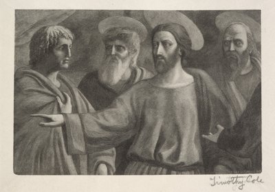 Régi olasz mesterek: The Tribute Money, 1888-1892. alkotó: Timothy Cole