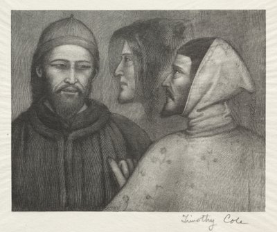 Régi olasz mesterek: Három fej, 1885. alkotó: Timothy Cole