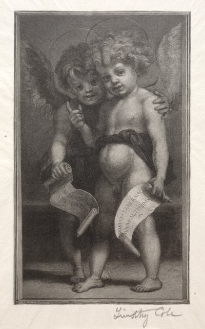 Régi olasz mesterek: Két gyermekangyal, 1888-1892. alkotó: Timothy Cole