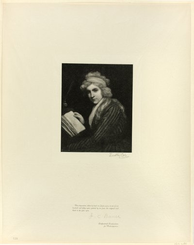 Mary Wollstonecraft portréja a régi angol mesterektől alkotó: Timothy Cole