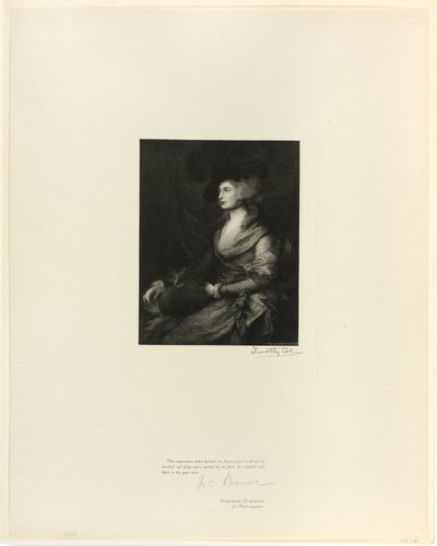 Mrs. Siddons portréja, a régi angol mesterektől alkotó: Timothy Cole