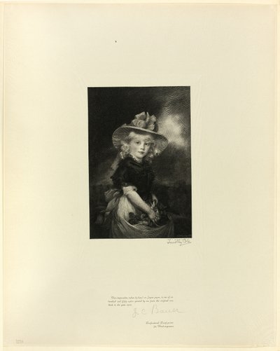 Zsófia hercegnő, III. György lánya, az Old English Masterstől alkotó: Timothy Cole