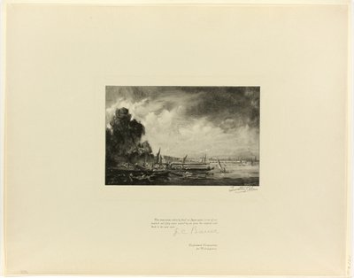 Waterloo híd (egy vázlat), az Old English Masterstől alkotó: Timothy Cole