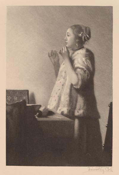 A gyöngy nyaklánc alkotó: Timothy Cole after Johannes Vermeer