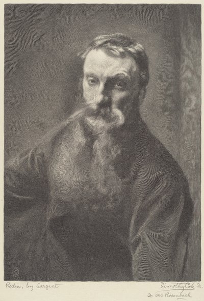 Rodin alkotó: Timothy Cole after John Singer Sargent