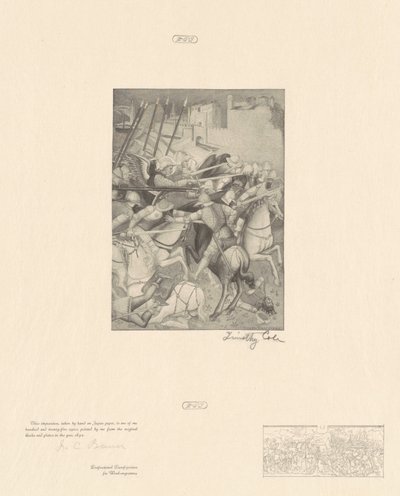 Szent Ephesius csata alkotó: Timothy Cole after Spinello Aretino