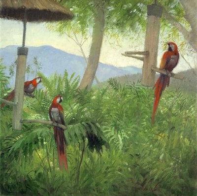 Hegyi madarak, 2001 (olaj, vászon) alkotó: Timothy Easton