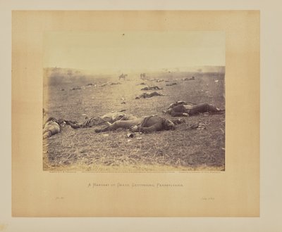 A halál aratása, Gettysburg, Pennsylvania alkotó: Timothy H. OSullivan
