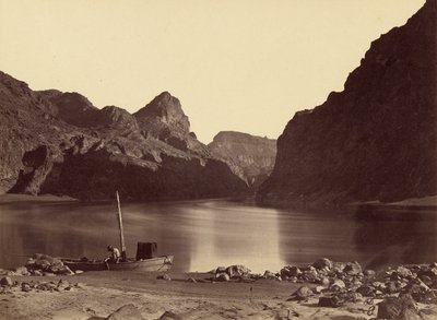 Black Cañon, Colorado folyó, a 8-as táborból, felülről nézve alkotó: Timothy H. OSullivan