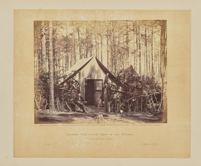 Általános posta, Potomac hadsereg, Brandy Station, Virginia alkotó: Timothy H. OSullivan