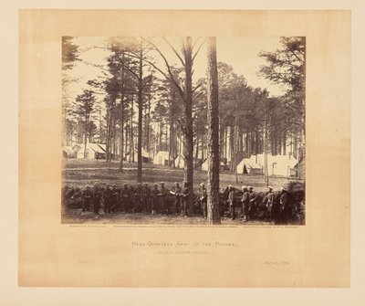 A Potomac hadsereg főhadiszállása, Brandy Station, Virginia alkotó: Timothy H. OSullivan