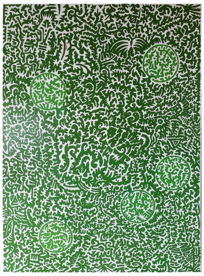 Spirit of nature, 2012, olaj, fa alkotó: Timothy Nathan Joel