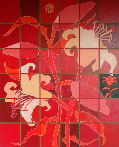 A francia liliom, 2012, olaj, vászon alkotó: Timothy Nathan Joel