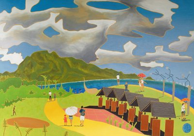 Út hazafelé, Taitung, 2014, olaj, vászon alkotó: Timothy Nathan Joel