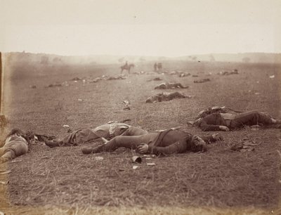 A halál aratása, Gettysburg, Pennsylvania alkotó: Timothy O