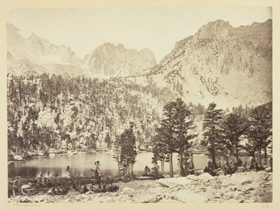 Alpesi tó a Sierra Nevadában, Kalifornia alkotó: Timothy O