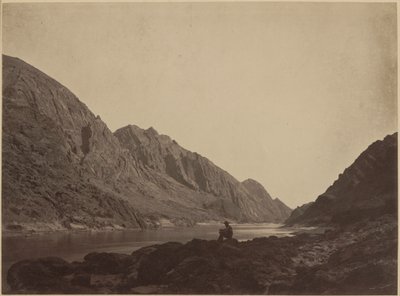 Jéghegy-kanyon, Colorado folyó, felülről nézve,1871 (fénykép) alkotó: Timothy O