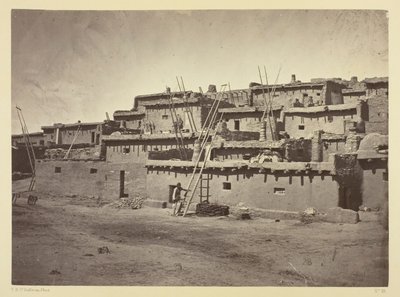 A zuni pueblo déli oldalának egy része, Új-Mexikó alkotó: Timothy O
