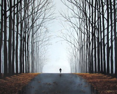 Morning Bike (akril, vászon), 2016 alkotó: Tina Palmer