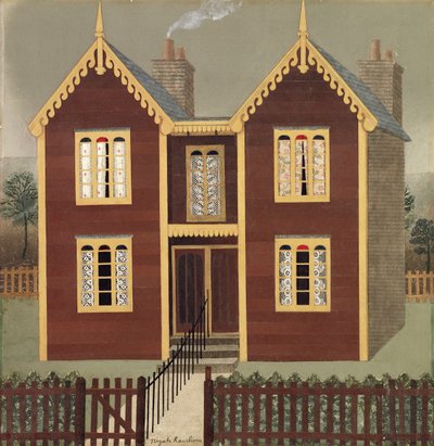 Ikerházak (kollázs) alkotó: Tirzah Ravilious
