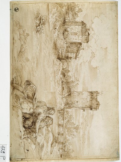 Landschaft von Titian (c.1488-1576)