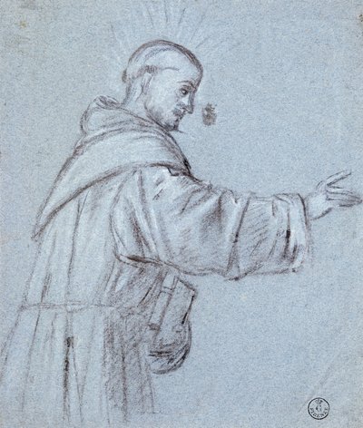 Tizianus szerzetese (kb. 1490-1576), rajz alkotó: Titian (c.1488 1576)