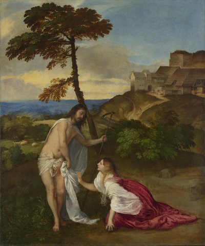Noli me Tangere, 1514 körül (olaj, vászon) alkotó: Tiziano Vecelli