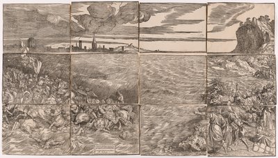 A fáraó seregének elmerülése a Vörös-tengerben alkotó: Titian