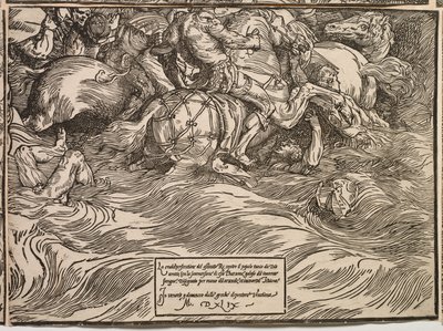 A fáraó seregének elmerülése a Vörös-tengerben alkotó: Titian